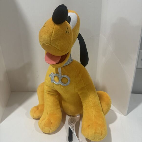 Disney Parks 100th Anniversary Pluto 12" Plush Toy Doll - Picture 1 of 11